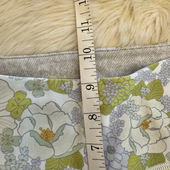 With High Waist Floral Print Reversible Pull On Leggings Small - Picture 10 of 13